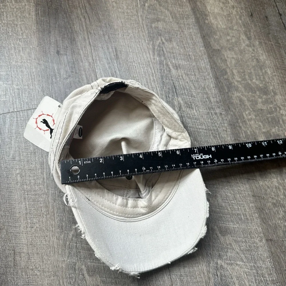 Puma Vintage Distressed Military Cadet Cap Hat 1/1 Y2K 90s Mens One Size Rare